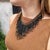 Necklace, Jet and Crystals, Gold Plated, Art Deco, Early 20th Century Type: Necklace Materials: Jet and crystal beads,...