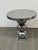 Silver Sculptural Stacked-Sphere Metal Pedestal Side Table For Sale - Image 8 of 12