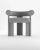 Not Yet Made - Made To Order Collector Modern Cassette Chair Fully Upholstered in Bouclé Grey Fabric by Alter Ego For Sale - Image 5 of 5