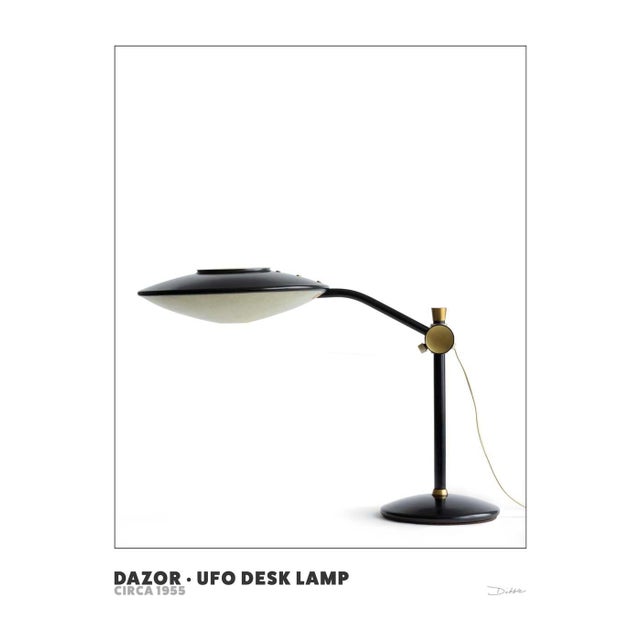 Dazor Ufo Desk Lamp - Mid-Century Design Photography (11x14) For Sale