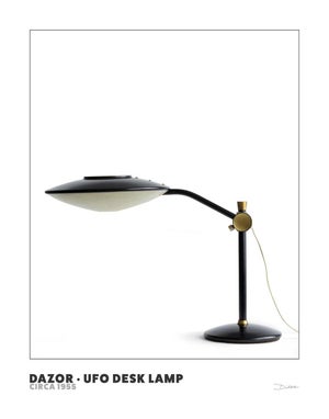 Dazor Ufo Desk Lamp - Mid-Century Design Photography (11x14)