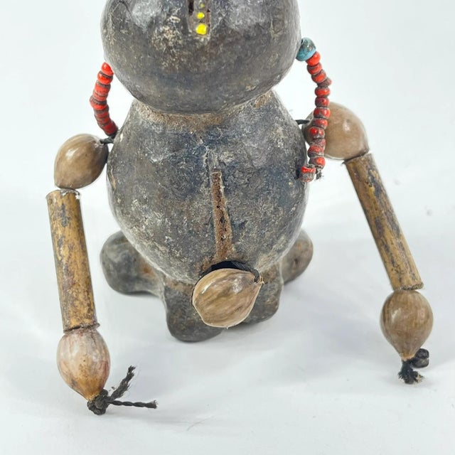 Sculpture Materials Early 20th Century Tikar Clay House God 2inch Cameroon For Sale - Image 7 of 9