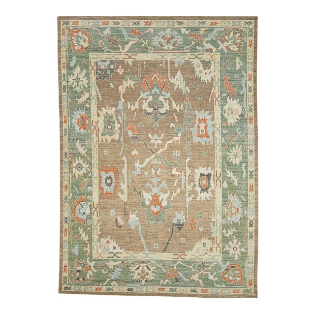 Oushak Rug 9'2" x 12'11" For Sale