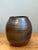Vintage Brown Glazed Ceramic Vase For Sale - Image 10 of 12