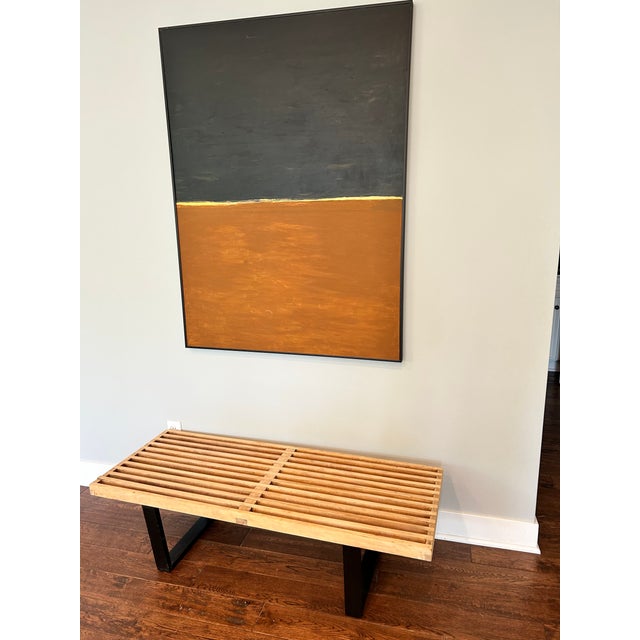 Mid 20th Century Vintage Herman Miller Nelson Platform Bench in Natural Maple For Sale - Image 10 of 12