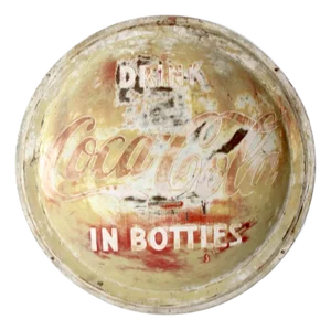 Vintage Coca-Cola Button Sign