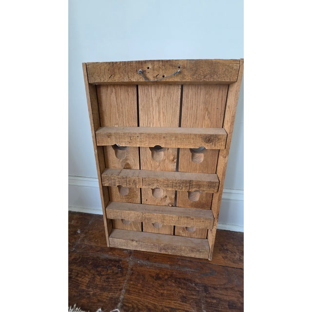 Vintage Wooden Champagne Riddling Rack With Taittinger Lettering For Sale - Image 15 of 15