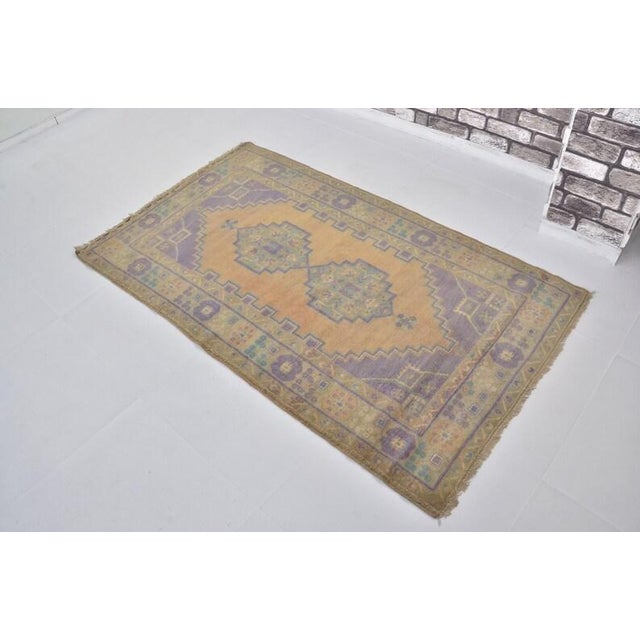 Floral Antique Wool Carpet For Sale - Image 10 of 10