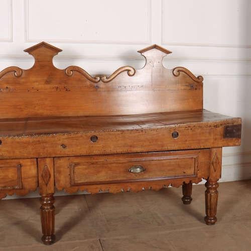 Antique French Butchers Block For Sale - Image 4 of 13