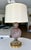 Single Murano lamp by Dino Martens in the "latticino" technique. Swirling glass pattern was created by swirl patterns of...
