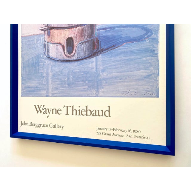 Wayne Thiebaud Vintage 1980 Lithograph Print Framed Pop Art Exhibition Poster " Candy Ball Machine " 1977 For Sale - Image 12 of 13