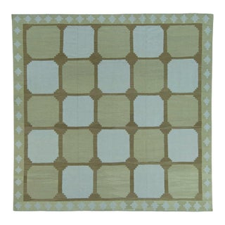 Turkish Square Kilim Oriental Handmade Flatweave 10'1" x 9'10" #19511 For Sale