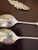 Victorian Set of 4 Antique Sterling Silver Grape Vine Teaspoons – Ornate Repoussé Grape & Leaf Handles – Hallmarked Sterling For Sale - Image 3 of 4