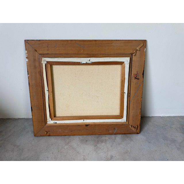 1970’s Vintage S. Sherman Impressionist Sunset Ocean Landscape Oil on Canvas Painting For Sale - Image 10 of 10