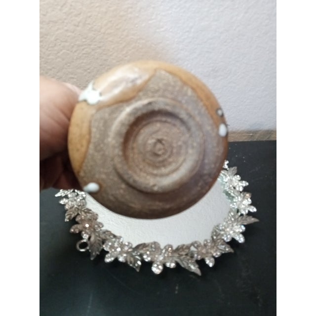 American Gorgeous Signed David Farrel Westmoore Nc Art Studio Drip Glaze Depose Vase. For Sale - Image 3 of 6