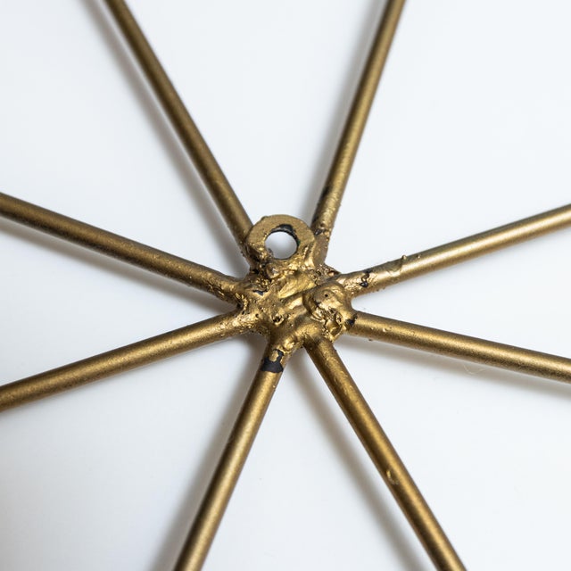Salmon Mid-Century 50's Frederic Weinberg "Gemini" Starburst Wall Sculpture For Sale - Image 8 of 9