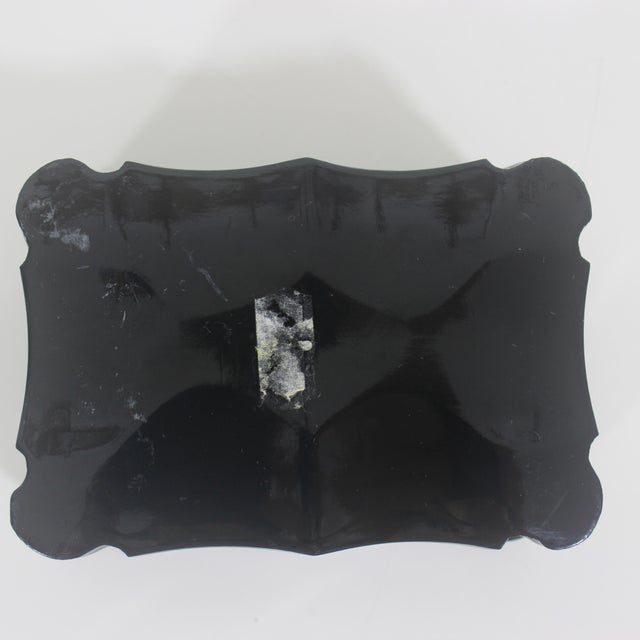 Vintage Signed Hand Painted Laquered Box For Sale - Image 9 of 9