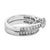 Crafted from the refined sheen of .925 sterling silver, this bridal set features two rings that embrace the essence of...