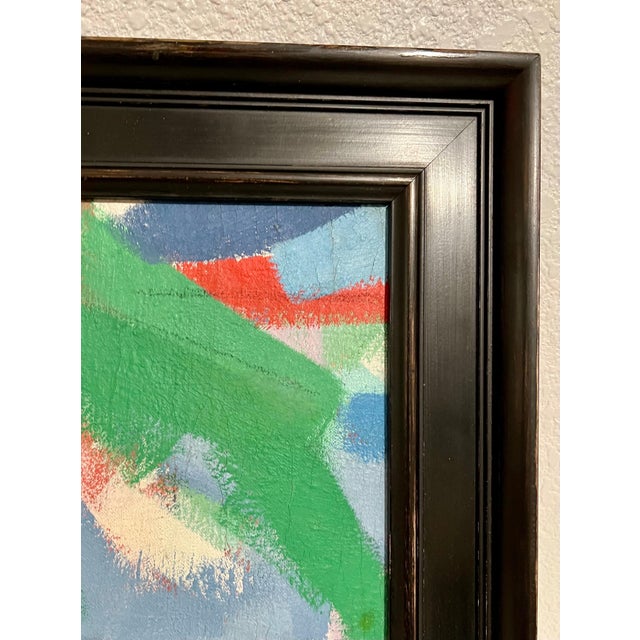 Carl Holty, Bold German American Abstract Expressionist Color Field Oil Painting Carl Holty For Sale - Image 9 of 12