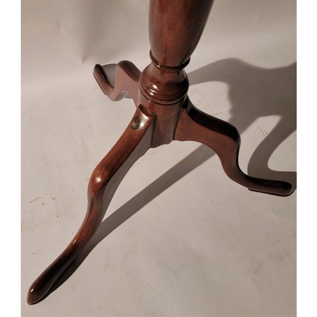 19th C Tilt Top Mahogany Table For Sale - Image 4 of 8