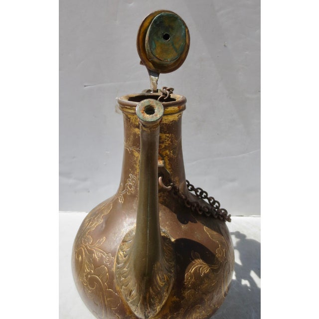 Coffee Antique Moroccan Gilt Brass Tea/Coffee Urn For Sale - Image 8 of 8