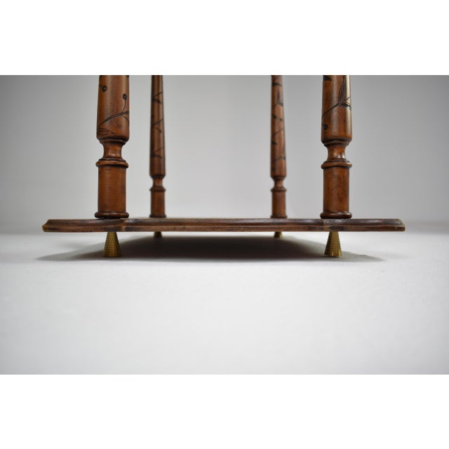 1900's Japanese Sculpted Wooden Tea Table For Sale - Image 12 of 12