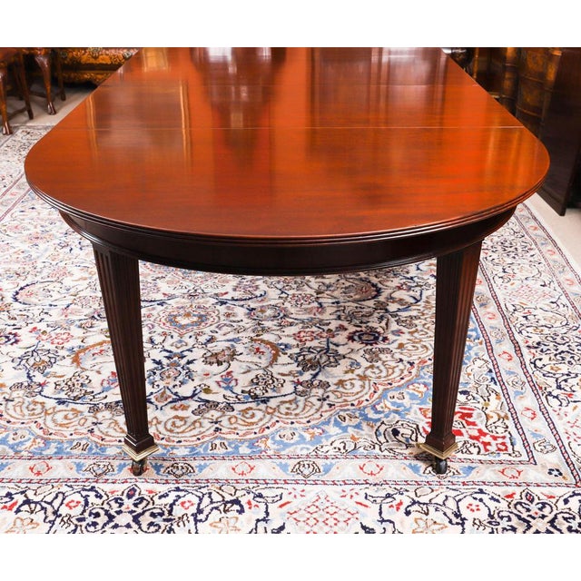 Antique Flame Mahogany Telescopic Extending Dining Table, 19th Century For Sale - Image 18 of 18