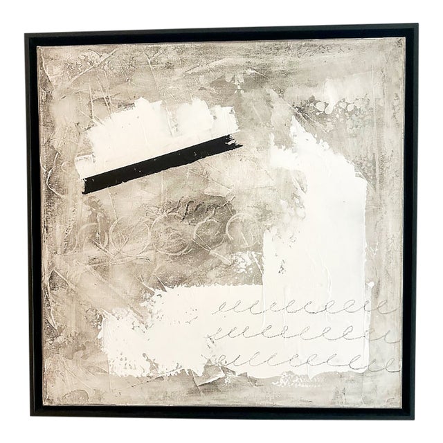 Oil on Canvas, Black & White Series, Iris Dankner, New York, 2023 For Sale