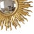 Glass Vintage Gold-Leaf Gilt Sunburst Convex Mirror, 1960s For Sale - Image 7 of 18