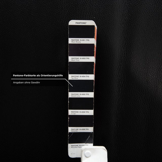 Black 322 Three-Seater Sofa in Leather from Rolf Benz For Sale - Image 8 of 13