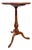 18th Century American Federal Cherry Tripod Candle Stand Table For Sale