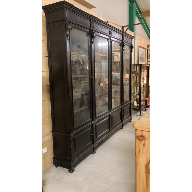 Napoleon III Bookcase in Blackened Pear Wood For Sale - Image 16 of 17