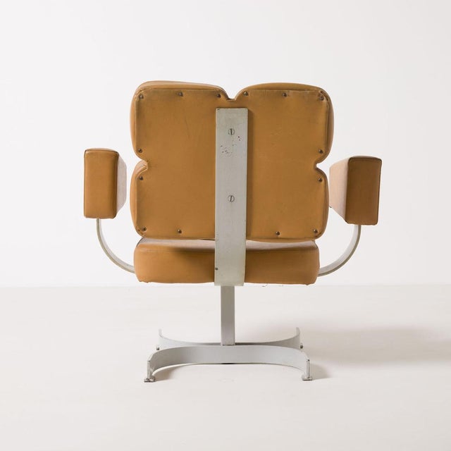 Metal Vintage Brutalist Swivel Chair, 1970s For Sale - Image 7 of 13