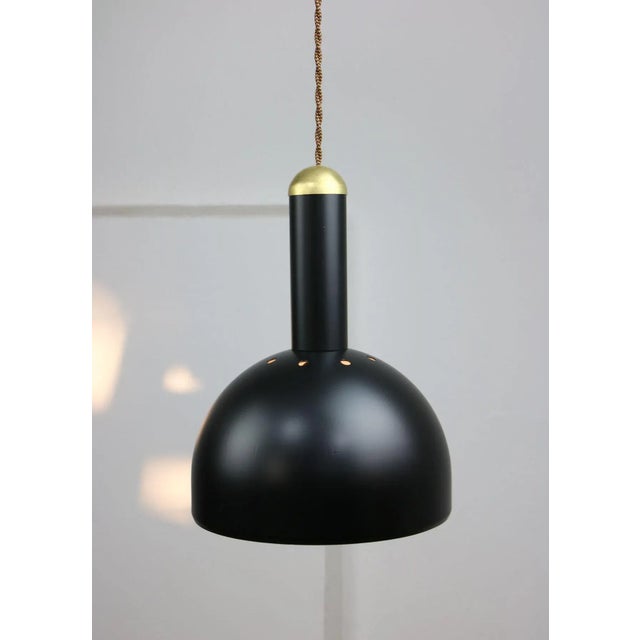 Black and Brass Pendant Lamp For Sale - Image 14 of 14