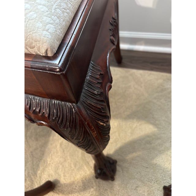 Set of 6 Maitland-Smith Philadelphia Upholstered Dining Chairs For Sale - Image 9 of 12