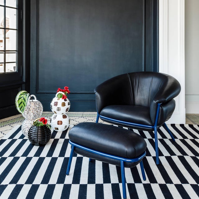 Not Yet Made - Made To Order Black Grasso Armchair by Stephen Burks for Bd For Sale - Image 5 of 6