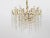 Gold-Plated Snowflake Crystal, Glass and Brass Chandelier from Bakalowits & Söhne, 1970s For Sale - Image 4 of 11
