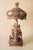 Brass Vintage Italian Capodimonte Porcelain Lamp With Pierced Shade For Sale - Image 8 of 11