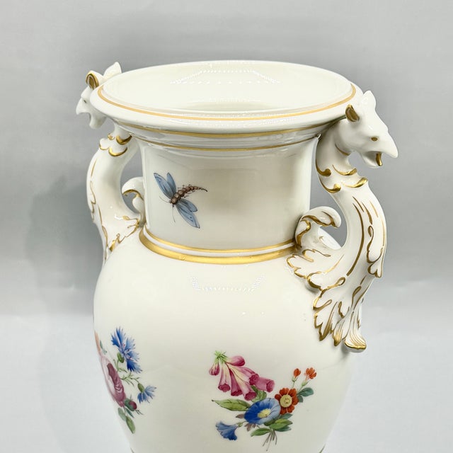 Antique Porcelain Neoclassical Griffin-Handled Amphora Urn Vase from KPM Berlin, 1890s For Sale - Image 15 of 18