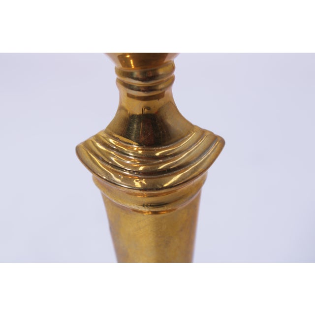 1980s Mottahedeh Historic Natchez Brass Candlestick For Sale - Image 5 of 12