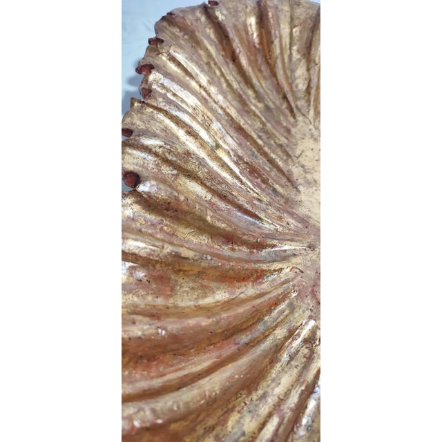 Gold Poplar Wood and Gold Leaf Centerpiece, 1930s For Sale - Image 8 of 12