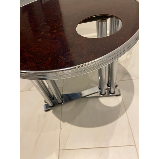 Mid 20th Century Art Deco Smoking Stand With Removable Ashtray For Sale - Image 5 of 12