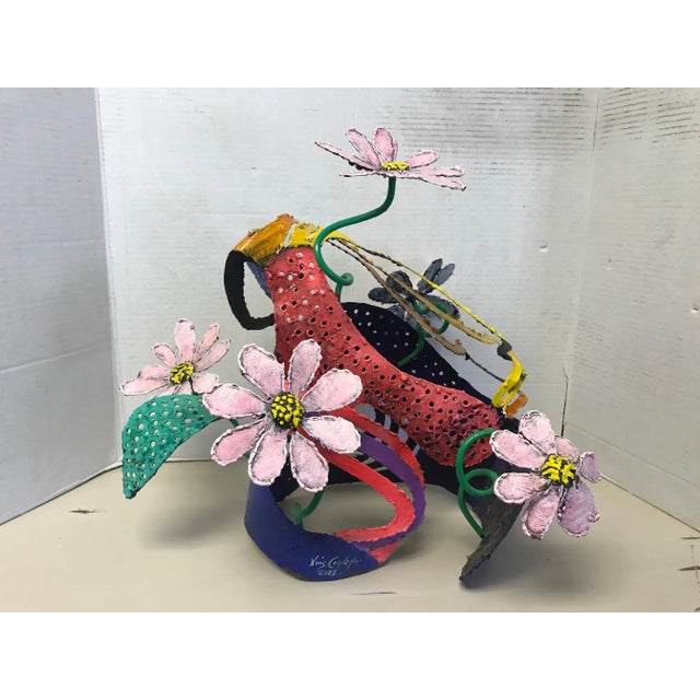 2002 Floral Still Life Metal Sculpture by Louis Cogley For Sale - Image 9 of 9