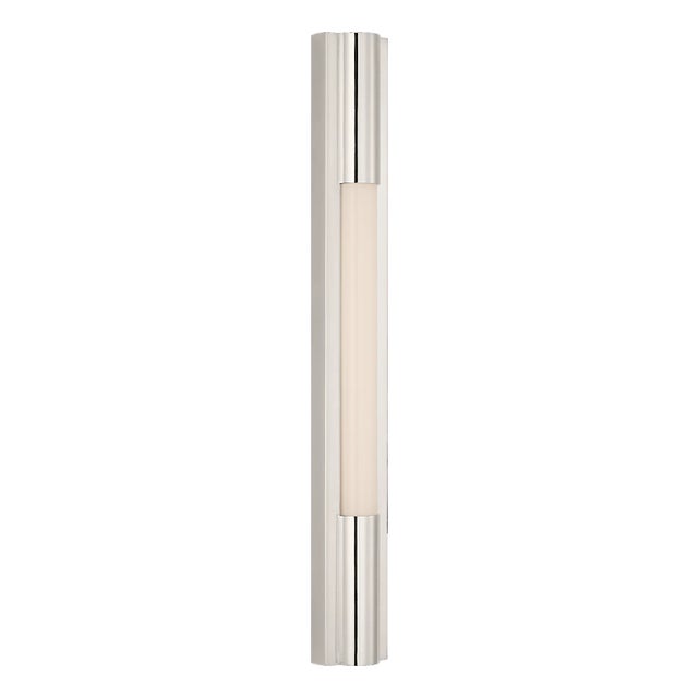 Ellington 24" Slimline Bath Light in Polished Nickel with White Glass Designer: Ian K. Fowler Finish: Polished Nickel...