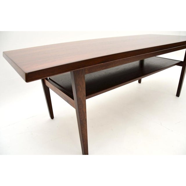 Brown Vintage Danish Coffee Table, 1960s For Sale - Image 8 of 10