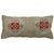 Large bolster size pillow made from a vintage Turkish Anatolian rug. Pops of bright red, outlined by brown medallions and...