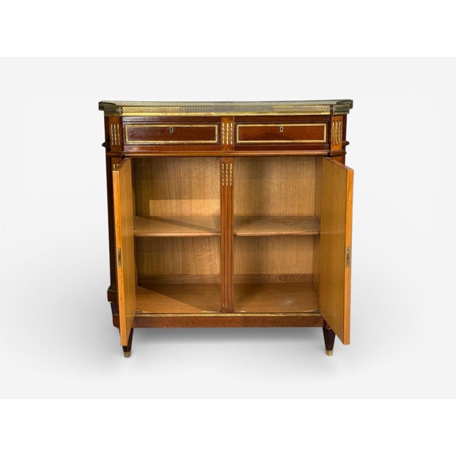 Maison Jansen, Russian Neoclassical Style, Large Cabinets, Mahogany, Bronze For Sale - Image 9 of 9