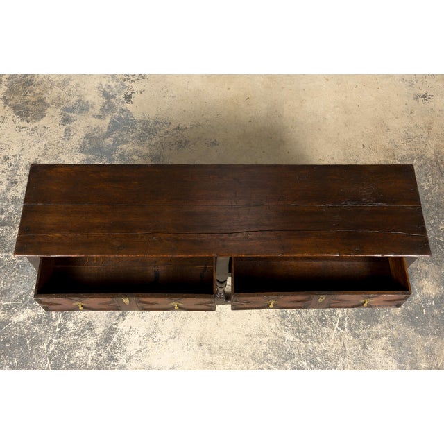 Late 18th Century Late 18th Century English Oak Dresser Base or Server For Sale - Image 5 of 18