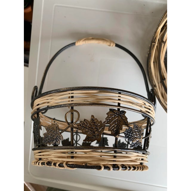 Vintage Nesting Basket- Set of 3 For Sale - Image 9 of 10