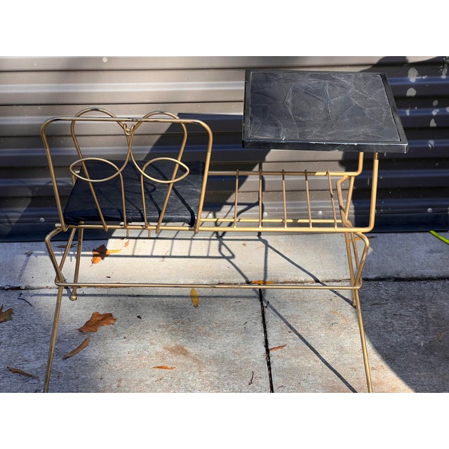 MidCentury Gossip Bench Chairish
